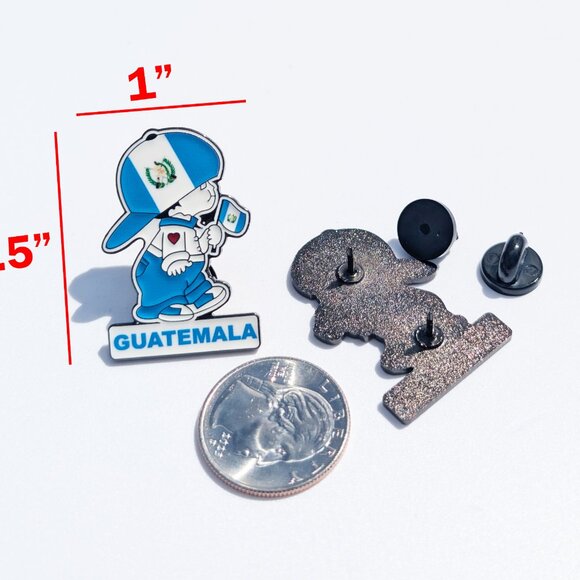 Pin Guatemala Pin For Caps Clothing Enamel Badge Guatemalan Boy pin Chapin Pin - Picture 4 of 5